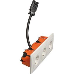 Hochköpper 76531 D 11.6613/673.02 SI GE30 LD triple socket SCHUKO