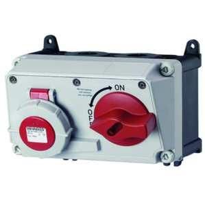 Mennekes 7634 wall socket DUO 32A 4-pole 6h 400V IP67