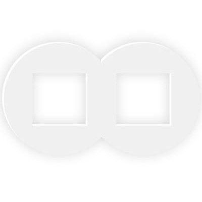 EFAPEL SV DOUBLE FRAME MATTE WHITE