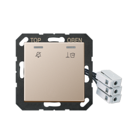 Jung ACUKO5M230CH hotel cover with LED unit 230 V, outdoor unit, series A, champagne