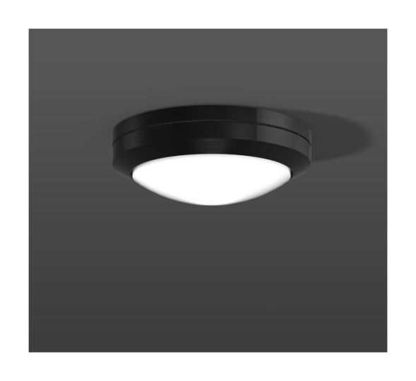 RZB 582003.0031.1.19 Rounded Midi 10W 340lm 830 anthracite LED wall / ceiling light