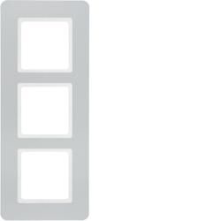 Berker 10136184 frame 3-way Q.7 aluminum velvet painted