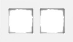 Gira 0212407 2f Esprit Alu rws with cover frame