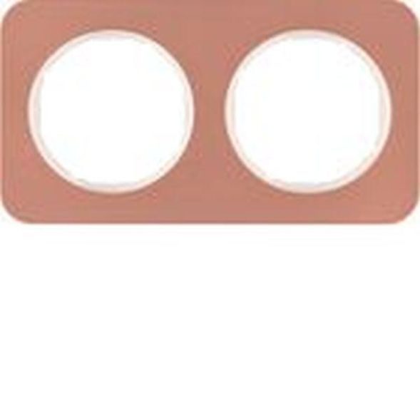 Berker MAN0106117 frame 2-way R.1 copper/polar white