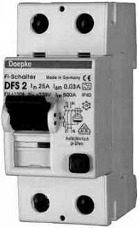 Doepke 09112601 DFS2 016-2/0.01-A 2-pole 16/0.01A residual current circuit breaker