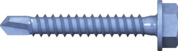 Reisser 007506S021-042025S-1 DIN 7504 K, drill screw, hexagon head, 4.2 X 25, steel, galvanized, blue pass., packed 100 a