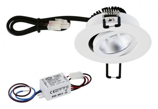 EVN PC20N30127 220-240V 3W 2700K 280lm R sb ws LED recessed ceiling spotlight