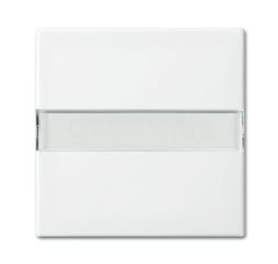 Busch-Jaeger 2510 NLI-914 rocker switch, with label field alpine white