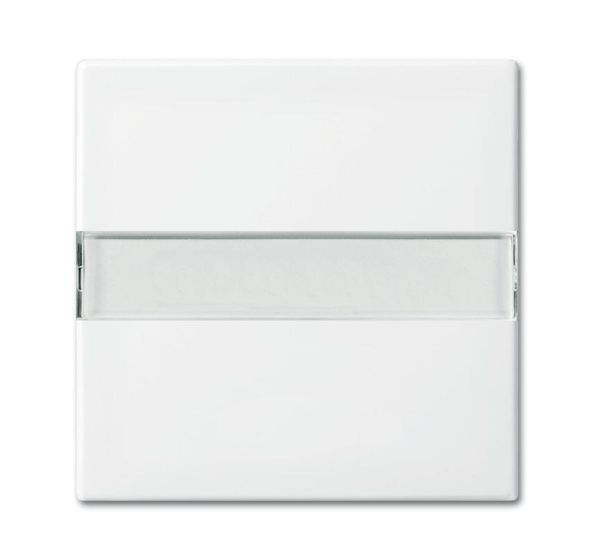 Busch-Jaeger 2510 NLI-914 rocker switch, with label field alpine white