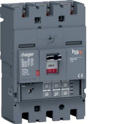 Hager HMT250JR h3+ P250 3P3D 250A 50kA circuit breaker
