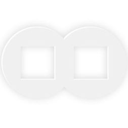 EFAPEL SV DOUBLE FRAME WHITE