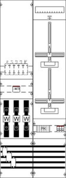 ABB Striebel &amp;amp; John KA4265H5 measuring and transformer panel BH5-2FB pre-wired with meter cross, 2CPX035073R9999