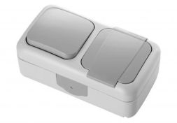 HHG 92551284 Palmiye socket/changeover switch w grey combination