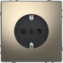 MERTEN MEG2300-6050 SCHUKO socket nickel metallic system design