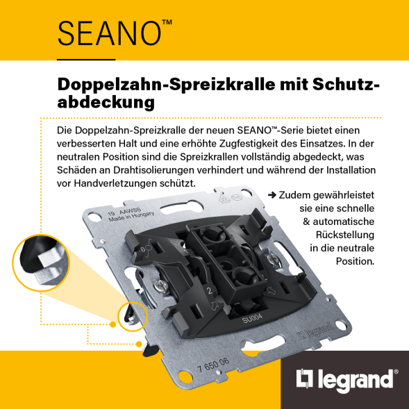LEGRAND 765936 described Touch sensor SEANO with Netatmo | 1-way, master switch | anthracite