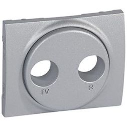 Legrand 771372 antenna cover for 2-hole Galea soft aluminium, (aluminium)