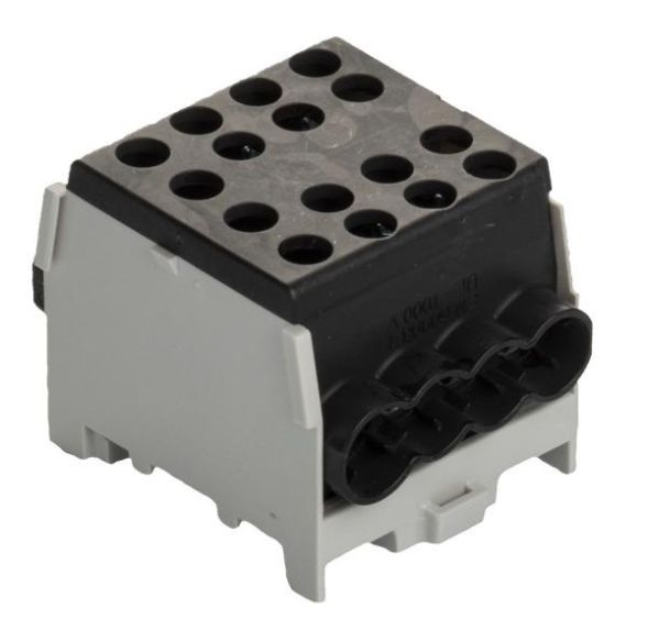 Pollmann 2080187 HLAK 35-1/6M2 black main line branch terminal