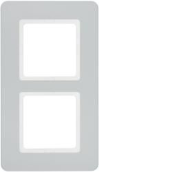 Berker 10126184 frame 2-way Q.7 aluminum velvet painted