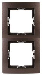Kopp 308526064 PARIS 2-way rosewood cover frame