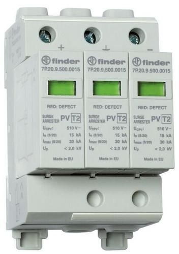 Finder 7P.23.9.000.1015 SPD surge arrester type 2 3ph. varistors.