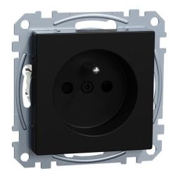 MERTEN MEG2500-0403 touch protection black matt System M socket