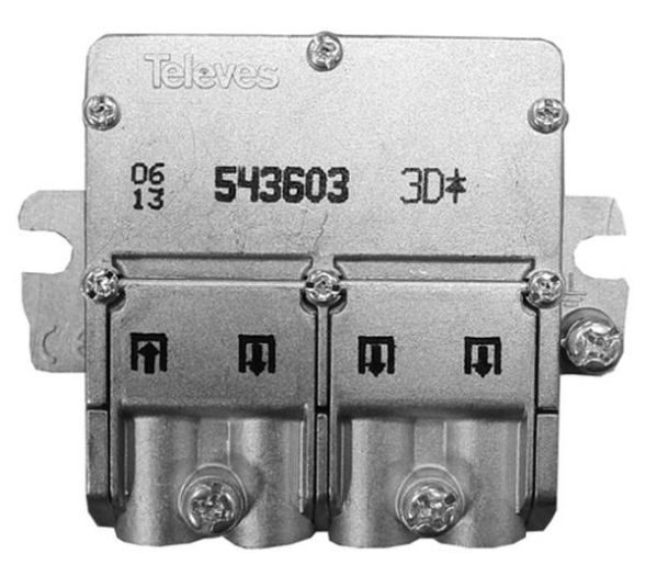 Televes EFV3N F-splitter 3-way, 8dB