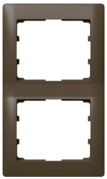Legrand 771206 frame 2-way vertical Galea dark bronze, (Bronze)