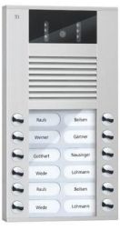 TCS AVE14123-0010 color 130 degrees AP 12 buttons 2 rows silver video outdoor station