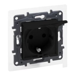 Legrand 863523 Niloe Step IP44 sw socket SCHUKO