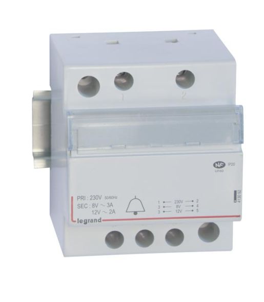 Legrand 413092 bell transformer 12/8V 2/3A