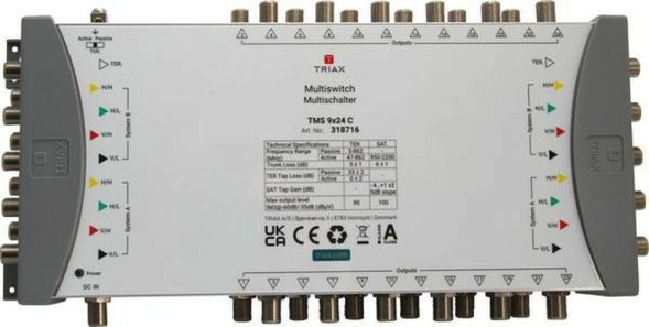 Triax 318716 TMS 9x24 C cascade multiswitch