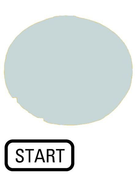 Eaton M22-XDL-W-GB1 button lens, flat white, START, 218329