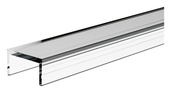 EVN KAK200 Plastic Clear 2000mm Cover Profile