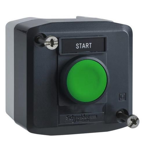 Schneider Electric XALD101H29 Order with 1 button FL green housing