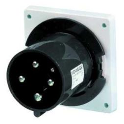 Mennekes 824 panel plug 63A 4-pin 7h 500V IP44