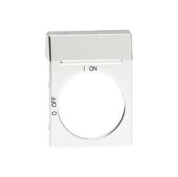 ABB Stotz-Kontakt OPS2, Blanco-Schild silver for OH2_ handles, 1SCA022353R4460