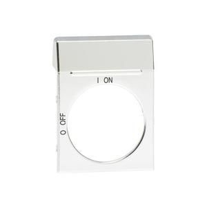 ABB Stotz-Kontakt OPS2, Blanco-Schild silver for OH2_ handles, 1SCA022353R4460