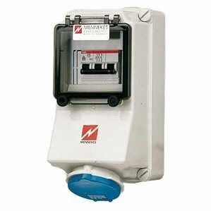 Mennekes 7119 wall socket 16A 3-pole 6h 230V IP44