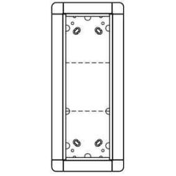 Ritto 1881320 flush-mounted frame 3 module slots, silver