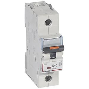 Legrand 409811 Circuit breaker DX3 D40A 1P 25KA 1, 5M