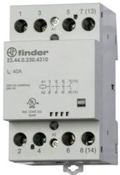 Finder 22.44.0.024.4310 installation contactor 4S 40A coil 24VAC/DC