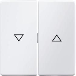 Berker 16256089 Rocker switch with imprint symbol arrow polar white velvet Berker Q.1/Q.3