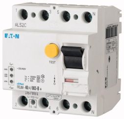 Eaton FRCdM-25/4/03-G/B 25/0.3A 4-pole G/B residual current circuit breaker, all-current sensitive, 167896