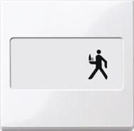 MERTEN 432325 rocker switch active white glossy System M