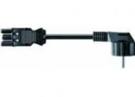 Bachmann 375.003 power cable 3-pin with flat plug 3.0m black
