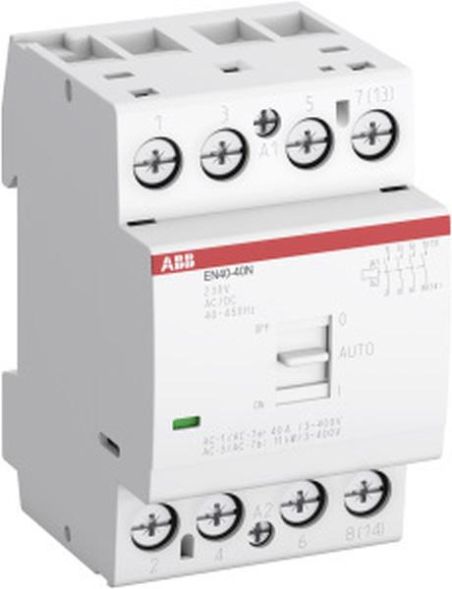 ABB Stotz-Kontakt EN40-40N-04, installation contactor 4S/0Ö, 110 V AC/DC day/night installation contactor, 1SAE342111R0440