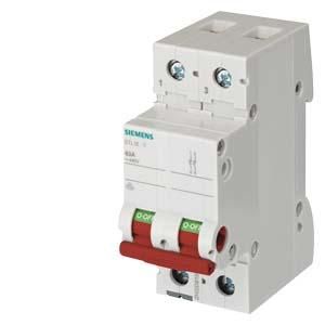 Siemens 5TL1291-1 switch 100A 2-pole with red handle