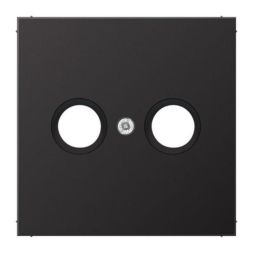 Jung AL2990TVD cover for antenna sockets, painted aluminium, LS series, dark (painted aluminium)