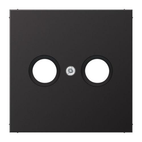 Jung AL2990TVD cover for antenna sockets, painted aluminium, LS series, dark (painted aluminium)