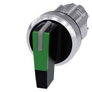 Siemens 3SU1052-2CM40-0AA0 toggle switch illuminated 22mm round green